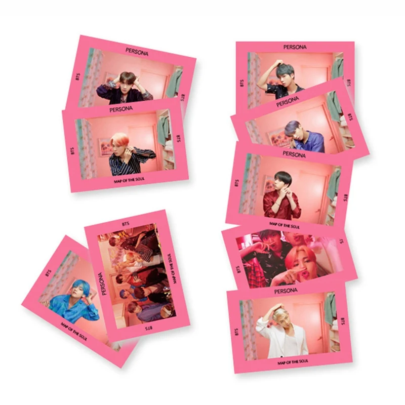 

BOY WITH LUV PVC Clear Photo Card Bangtan Boys Map of The Soul: Persona HD Cards Jungkook Jin Collective Photocard