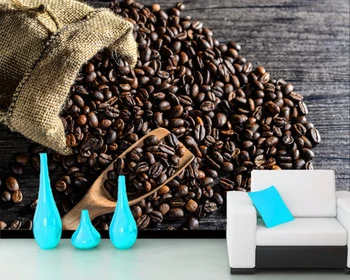 

Papel de parede Coffee Grain photo food 3d wallpaper,living room kitchen restaurant bar coffee shop background custom murals