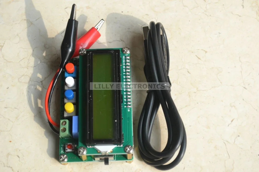 Мини USB 1602 LCD 5V LC100 A точный электронный измеритель индуктивности|capacitance meter|capacitance