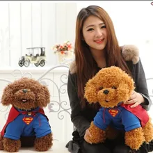 Чучело Супермен собака плюшевые игрушки 30 см собака кукла пара куклы c8070