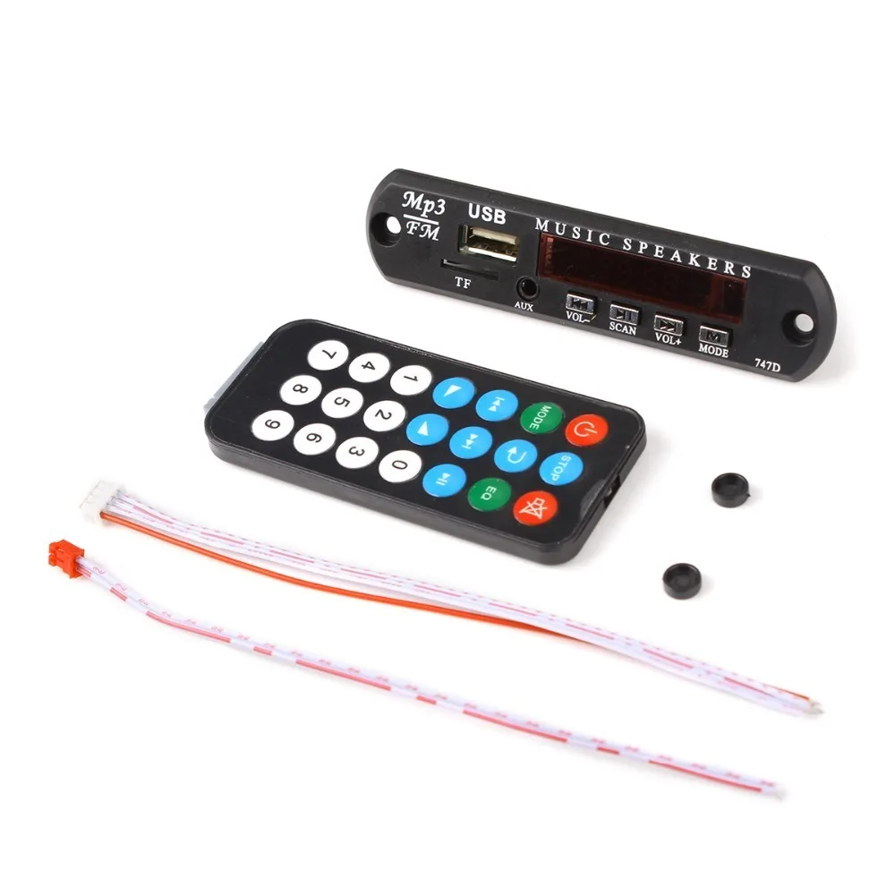 Factory Price 12V 5V Audio Module DC 5V Micro USB Power Supply TF Radio FM MP3 Decoder Board for Car Remote Music Speaker
