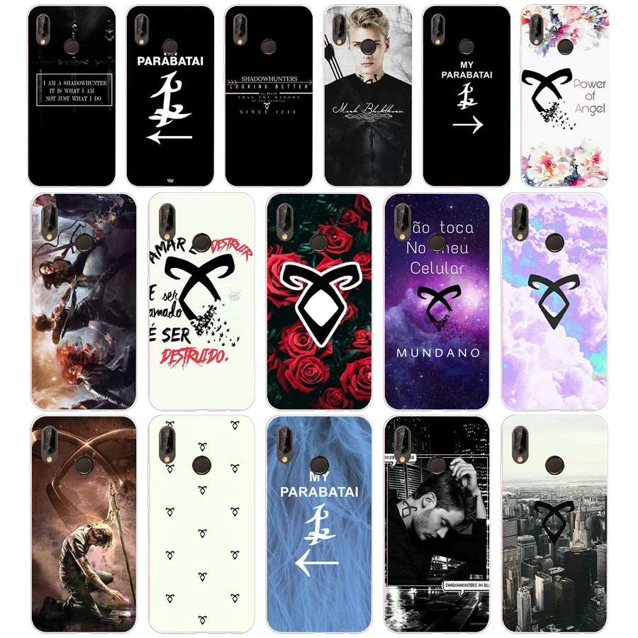 

114SD Shadowhunters Soft Silicone Tpu Cover Case for Honor 10 huawei p mate 10 20 lite y5 y6 prime 2018