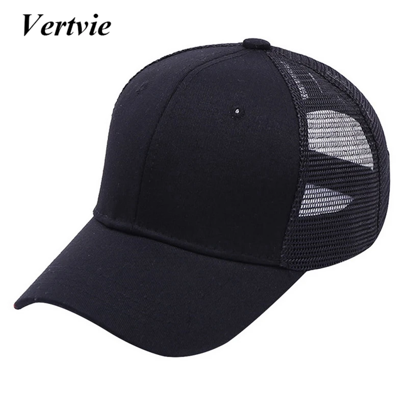 

Vertvie Men Women Adjustable Women's Tennis Cap Solid Baseball Caps Outdoor Sun Hat Chapeu Snapback Caps 2019 Men Woman