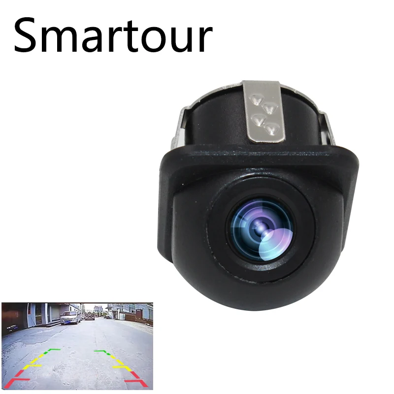 Smartour Car universal reversing camera 170 degree wide angle small straw hat rear view image waterproof  night vision camera 