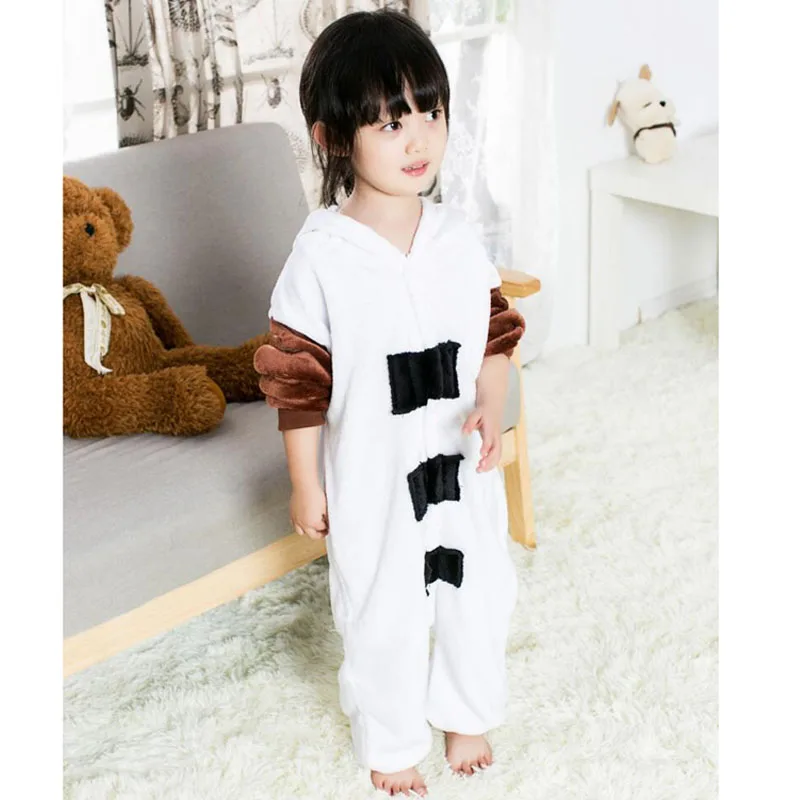 Flannel Soft Snowman Pajama for Kid Boy Girl Winter Warm Jumpsuit Anime Olaf Costume Onesie Cosplay