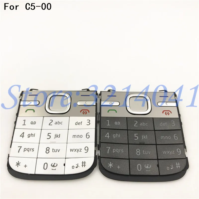 

Original High quality For Nokia C5 C5-00 Mobile Phone Housing English Keypad Cover Keyboard case
