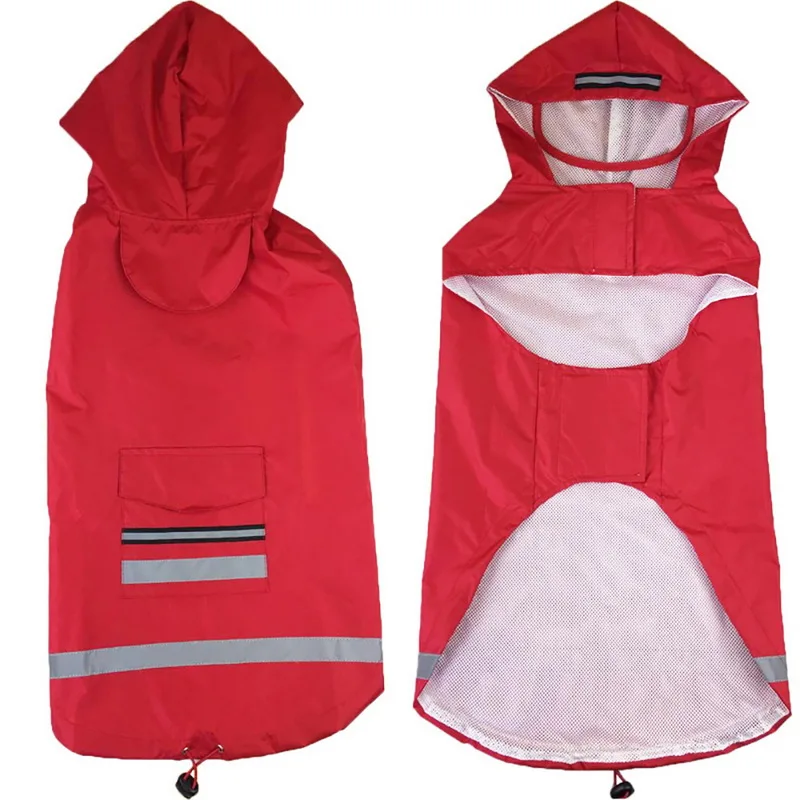 3XL 5XL Pet Large Dog Raincoat Waterproof Big Dog Clothes Outdoor Coat Rain Jacket For Golden