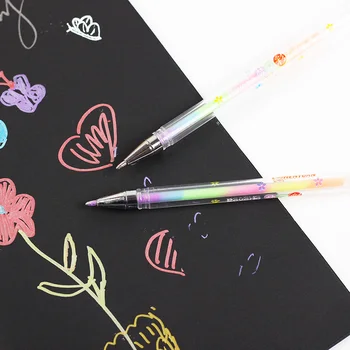 1PC Cute Design Ink 6 Colors Highlighter Pen Marker Stationery Point Pen Colorful Stationery Writing Supply Girls Painting Pen tanie i dobre opinie XueSheng CN(Origin) Round Toe LOOSE Normal Single Office School Markers about 14 5cm