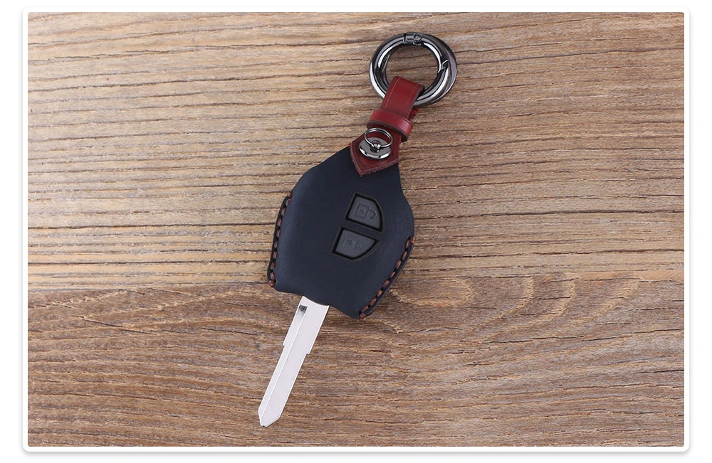 KEYYOU кожаный 2 чехол для ключей с кнопками для SUZUKI SX4 Swift Grand Vitara Liana Key Cover аксессуары