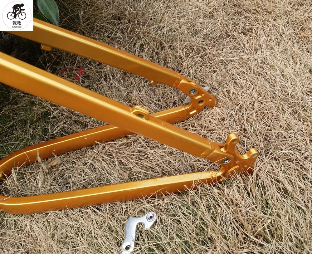 Excellent Kalosse   mountain  bike frame  DIY  colors  Soft-tail  Folding    26*17inch 165mm travel  mountain bicycle  frame 13