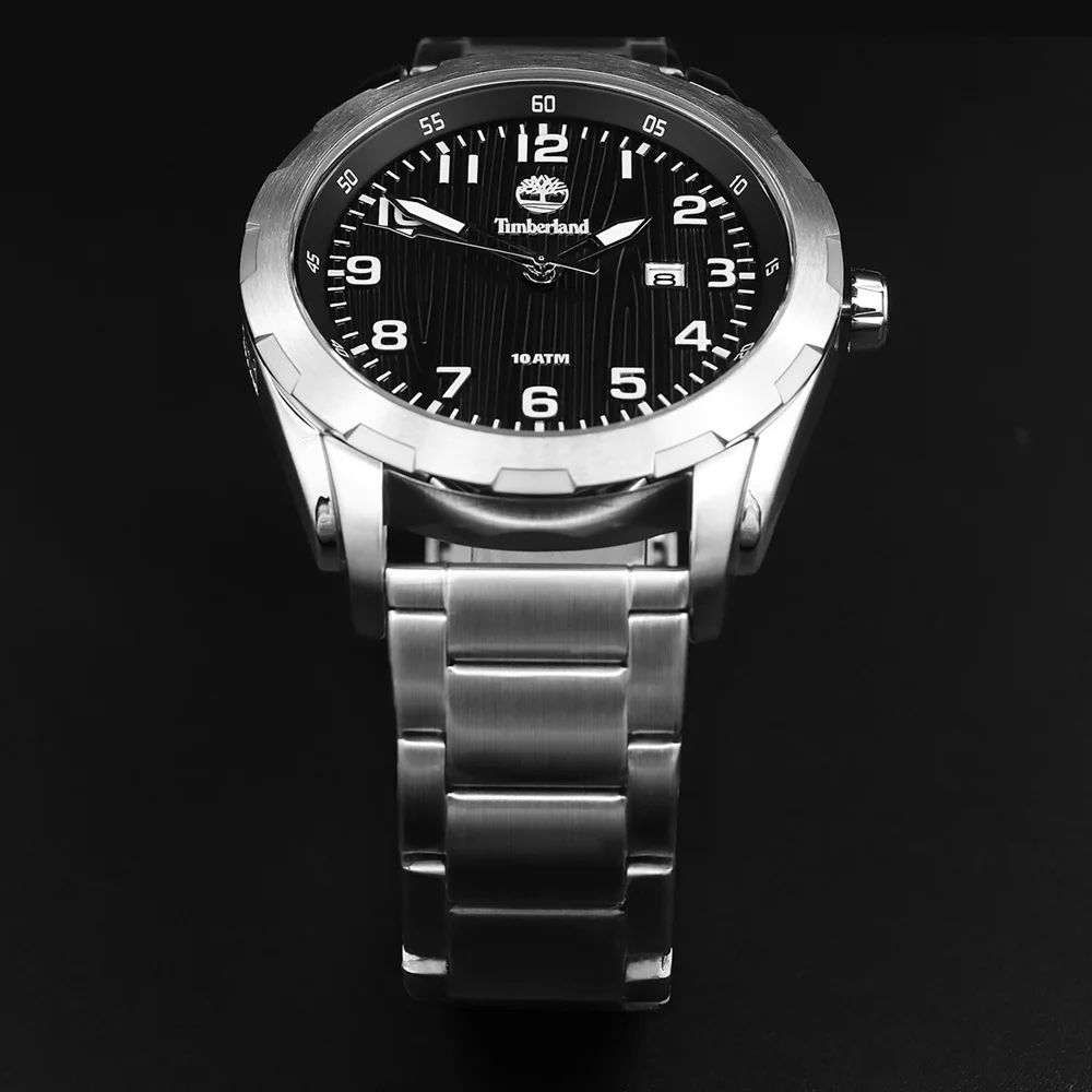 

Timberland Original Mens Watches Stainless Steel Quartz Calendar Water Resistant to 330Feet Men Watch T13330