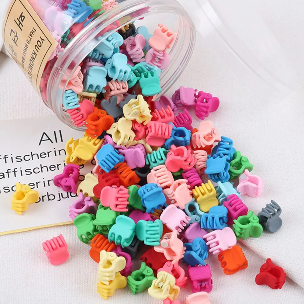 

30Pcs/Set Summer New Candy Color Colorful Star Bead Shaped Hair Claws for Women Popular Small Hair Clip Hair Stick Accessories