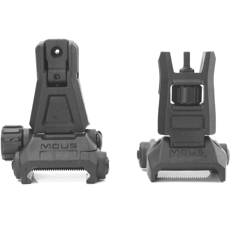 

Tactical MBUS Flip Up Front Rear Iron Sight Set folding Backup Quick Detach Rapid Transition for Airsoft Hunitng Caza