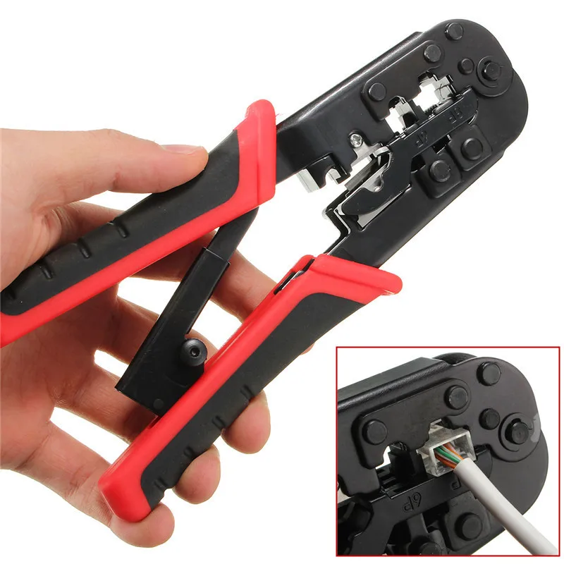

1PC Network Crimping Plier Multifunctional Ethernet Network Cable Crimp Tool LAN Crimper Cutter Pliers Hand Tool