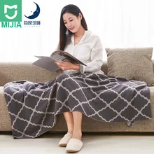 Xiaomi сегодня вязаный шарф-одеяло мягкие многофункциональные шарфы хлопок 80 см X 140 см 130 см X 180 см дополнительный размер для умного дома