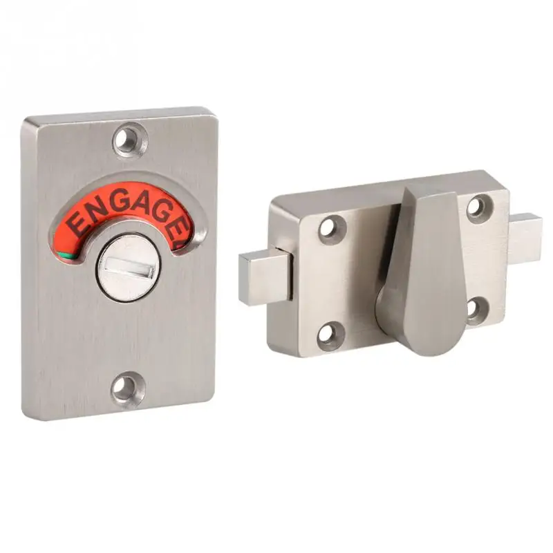 

Indicator Privacy Bolt Door Lock Vacant Engaged with Screw for Bathroom Toilet 12 to 18mm Door