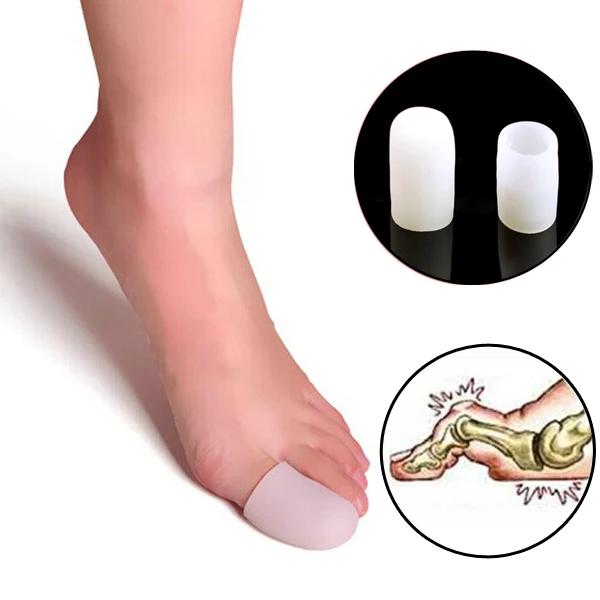 

1Pair/2pcs Women Silicone Gel Toe tube Corns Blisters Gel Bunion Toe Finger Protector Foot Support