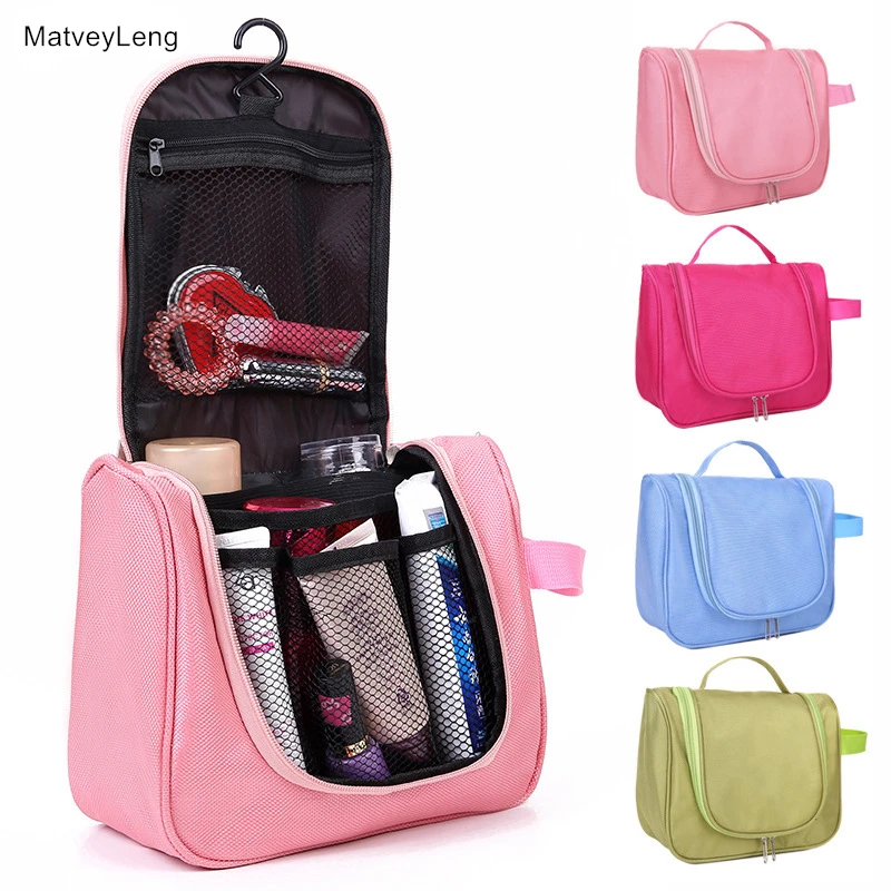 

MatveyLeng Fashion Waterproof Travel Cosmetic Bag Lady Cosmetic Bag Portable Travel Cosmetics Skin Cleaning Supplies Storage Bag