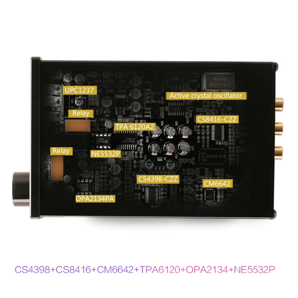 KGUSS DAC K3 TPA6120 2 0 MINI HIFI USB Расширенный аудио усилитель для наушников 24 бит 192 кГц OPA2134