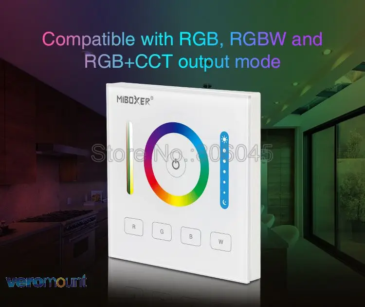 MiBOXER DALI 86 Touch Panel RGB RGBW RGB+CCT 3 in 1 Smart LED Controller DP3 for RGB RGBW RGBCCT LED Strip