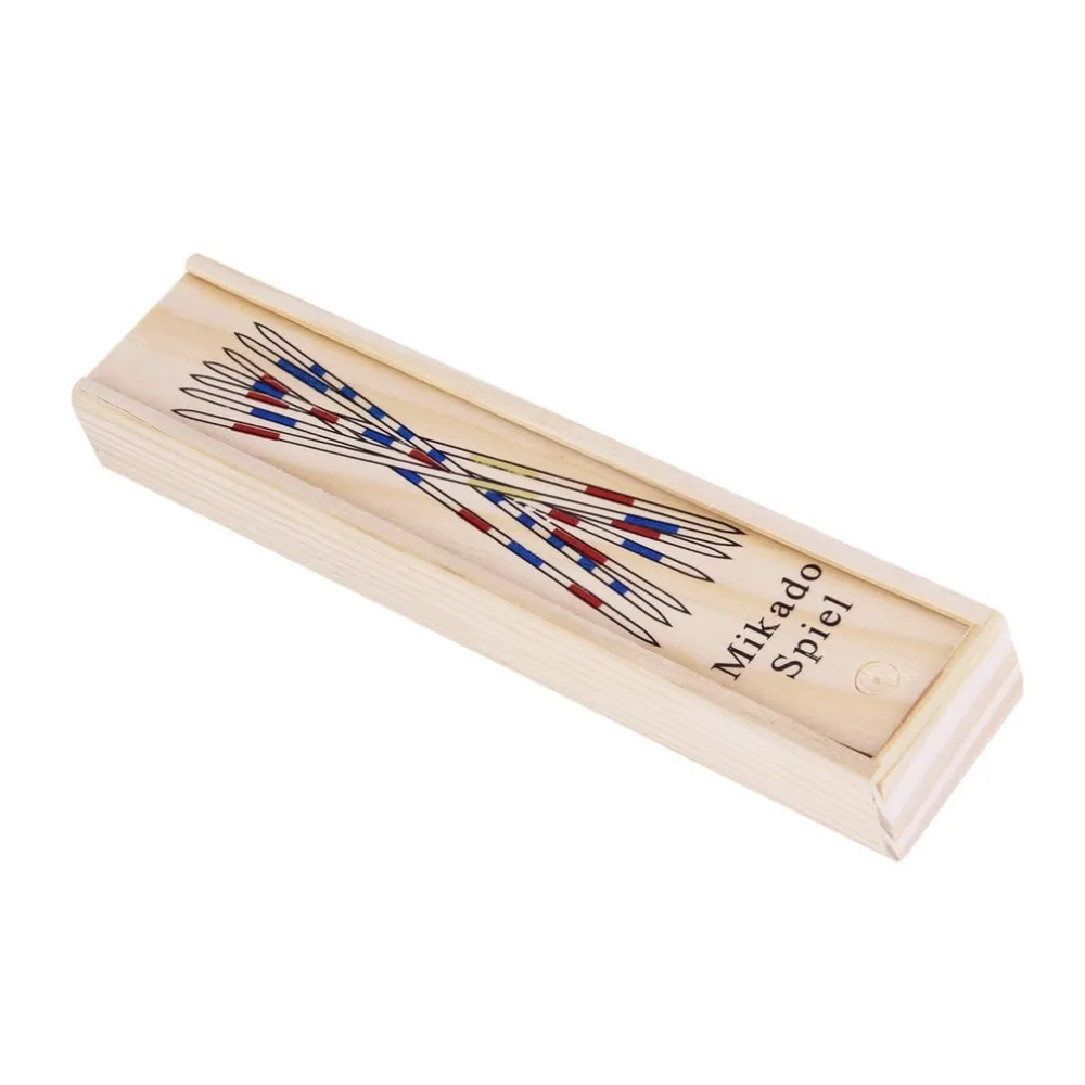 Детские Обучающие деревянные традиционные Микадо спиэль палочки инструмент с деревянной коробке игры развивать математические