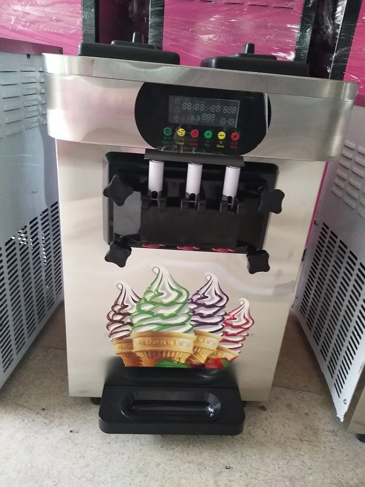 2018 новый дизайн Мороженое maker 18L нержавеющая сталь мягкое Мороженое машины