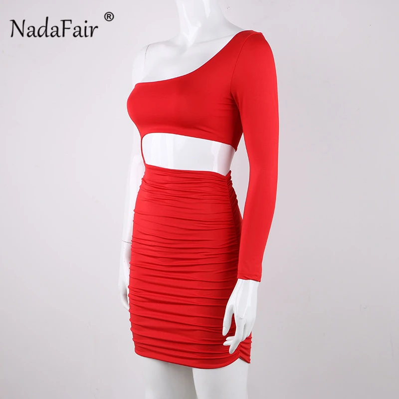 one shoulder bodycon vestido02
