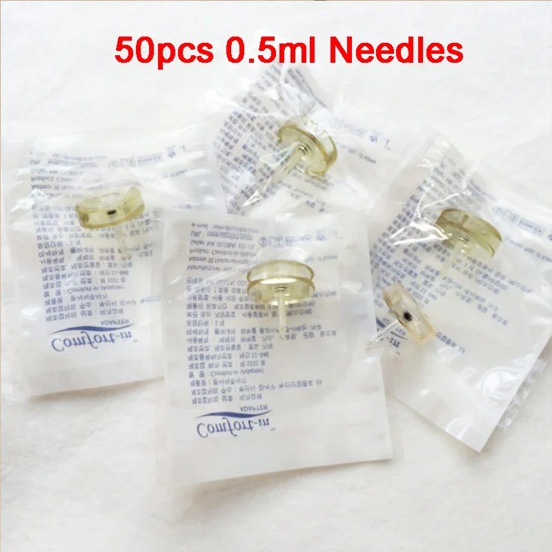 50pcs Оригинальная Пептидная терапия, ручка с гиалуроновой кислотой, пистолет для инъекций, распылитель, ампула против морщин, шприц, игла с гиалуроникой, ручка 0,3 мл - Номер модели: 50pcs