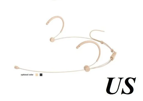 Beige Headset Headworn Microphone for Shure wireless (TA4F) Mini 4 Pin XLR auriculares con microfono | Электроника