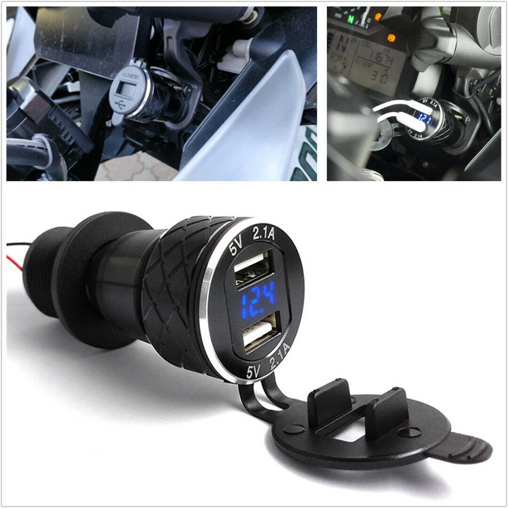4.2A мотоцикл двойной USB зарядное устройство для BMW F800GS F650GS F700GS R1200GS мото