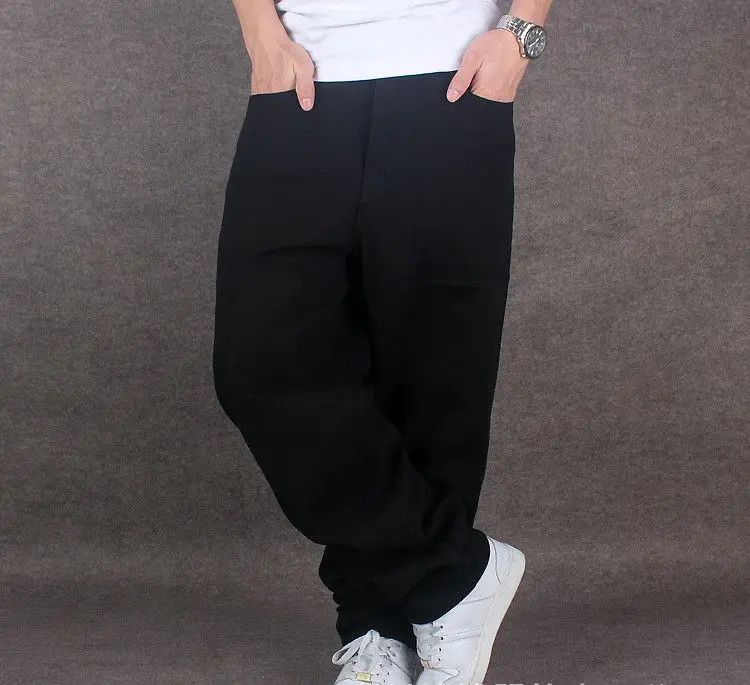 2019 Men Wide Leg Denim Pants Hip Hop black Casual jean trousers Baggy jeans for Rapper Skateboard Relaxed Jeans joggers 71805 2019 Men Wide Leg Denim Pants Hip Hop black Casual jean trousers Baggy jeans for Rapper Skateboard Relaxed Jeans joggers 71805
