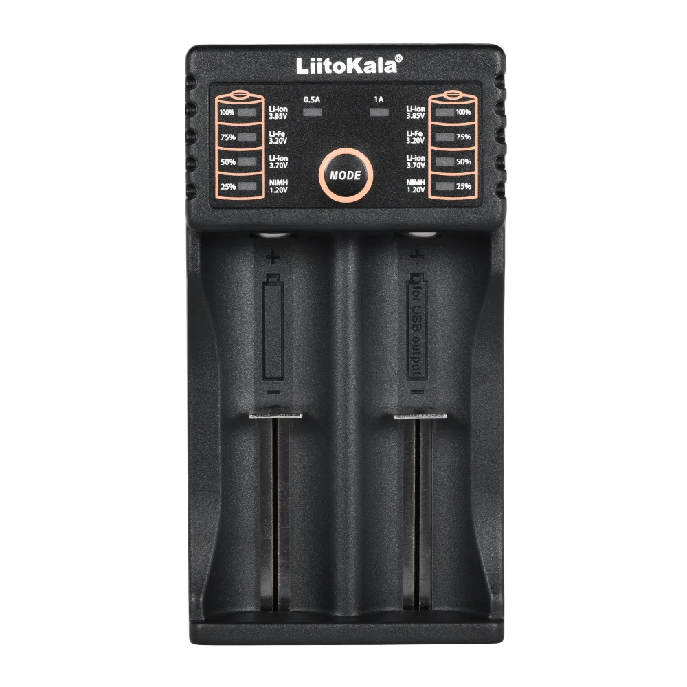 

LiitoKala Lii-202 USB Battery Charger with Power Bank Function for Ni-MH Lithium for 18650 26650 18350 14500 Lii202