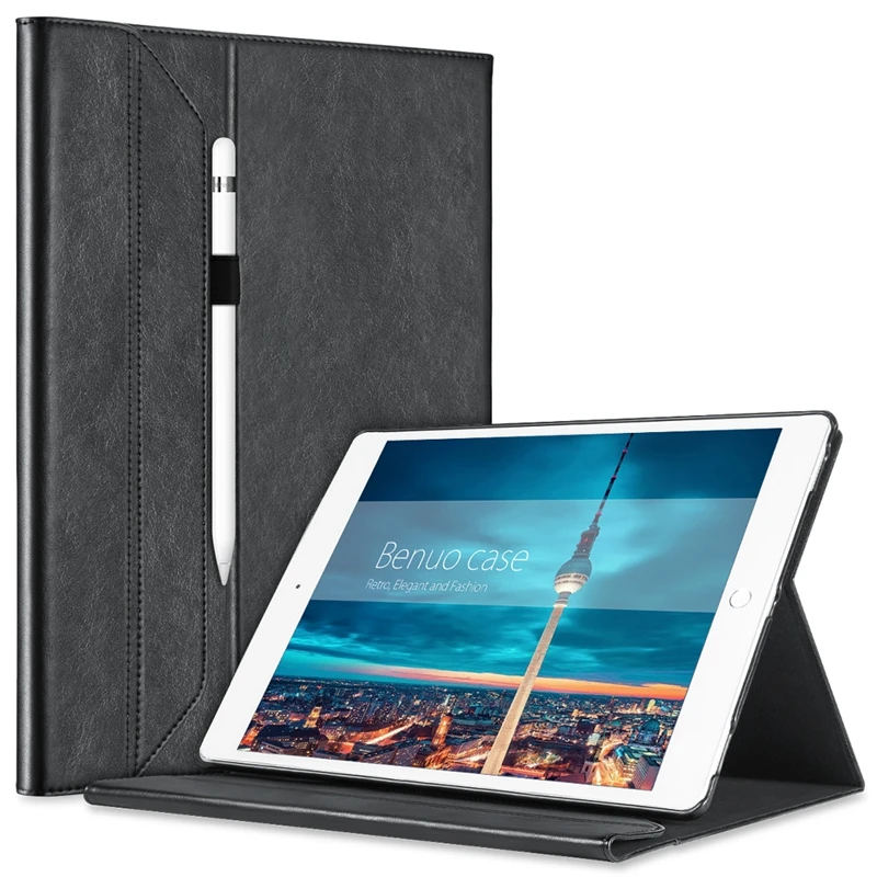 

For Apple iPad Pro 12.9'' Leather Case With Pencil Holder For Apple Pencil With Auto Closure For iPad Pro 12.9 Smart Cover Case
