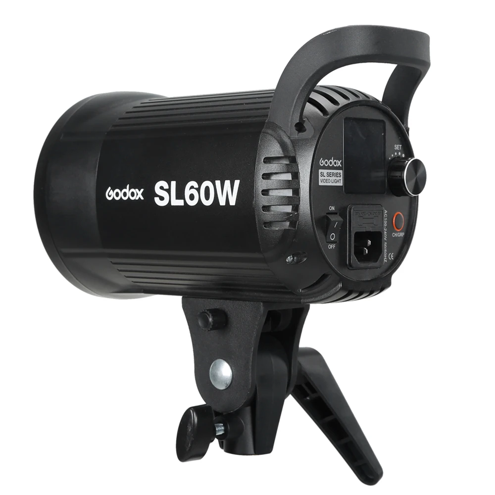 Godox SL-60W 5600K светодиодный видео светильник белая версия видео светильник комплект непрерывный светильник+ 60x90 см Bowens софтбокс+ 190 см светильник стенд