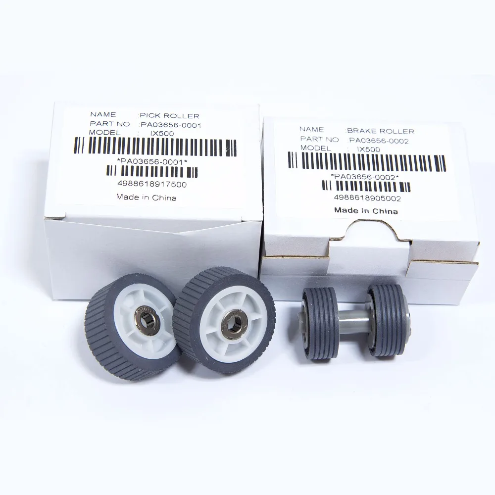 10Set X Nuovo Pa03656-0001 Pa03656-0002 Per Fujitsu Ix500 Pick Up Roller E Kit Rullo Scanner Rullo Freno