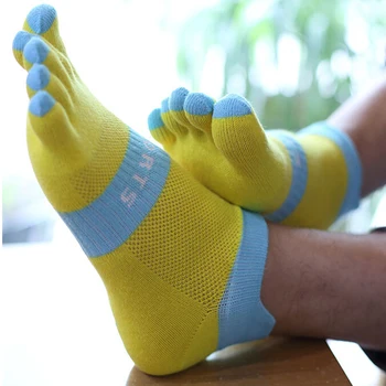 

Five Finger Toe Socks Autumn Winter Men Women Short Tube Mesh Spandex Elasticity Breathable Polyester Socks Flexible Moisture