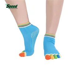 1 пара, женские носки для йоги, профессиональные Нескользящие осенне-зимние нескользящие носки для йоги, теплые носки для фитнеса, спортивные носки для тренировок с пятью пальцами