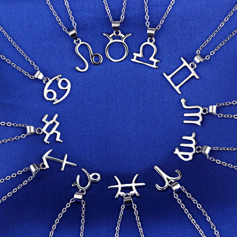 

Women Constellation Pendant Necklace Aries Taurus Gemini Cancer Leo Virgo Libra Sagittarius Capricorn Aquarius Pisces Scorpio