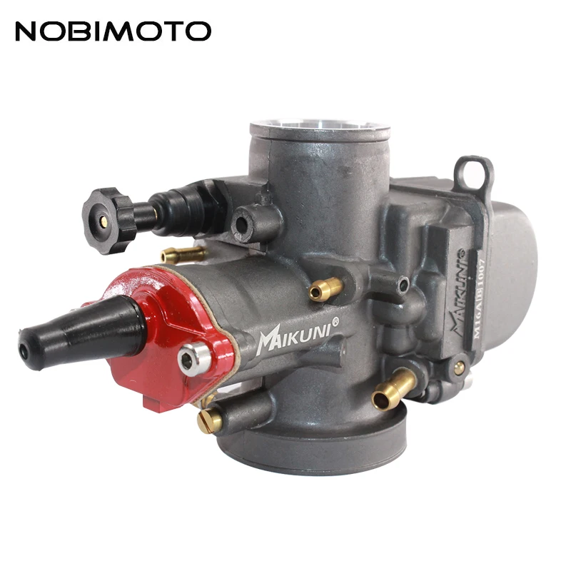 

NOBIMOTO Maikuni Carburetor 28mm PWK28 Hand Choke Carburetor for Tuned 150cc 200cc Motorcycle Parts Pocket bike ATV HK-133PWK28N