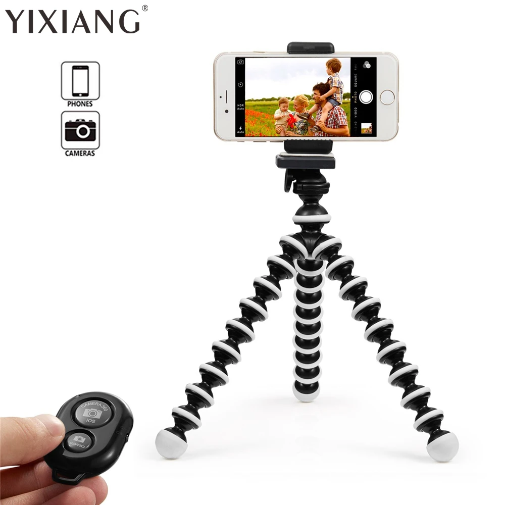 YIXIANG Mini Flexible Octopus Tripod for iPhone Samsung Xiaomi Huawei Mobile Phone Smartphone Tripod Camera Accessory YIXIANG Mini Flexible Octopus Tripod for iPhone Samsung Xiaomi Huawei Mobile Phone Smartphone Tripod Camera Accessory