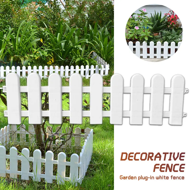 1 шт. 50x13 см белый пластиковый забор для дерева внутренний забор для сада детский сад Цветочный Сад Белый декор для овощей