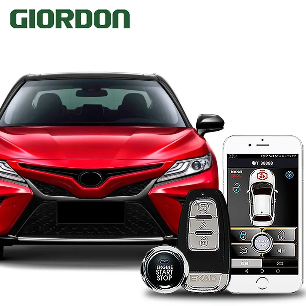 

Camry 2017 car accessories Keyless Entry Comfort System PKE Phone APP Remote Start Car Engine Car Alarm Push 913