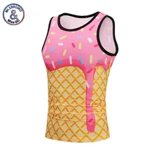 Mr.1991INC унисекс Для мужчин женская одежда летняя майка с принтом пончик мороженое модный жилет из джерсовой ткани детский комбинезон 3D Топы