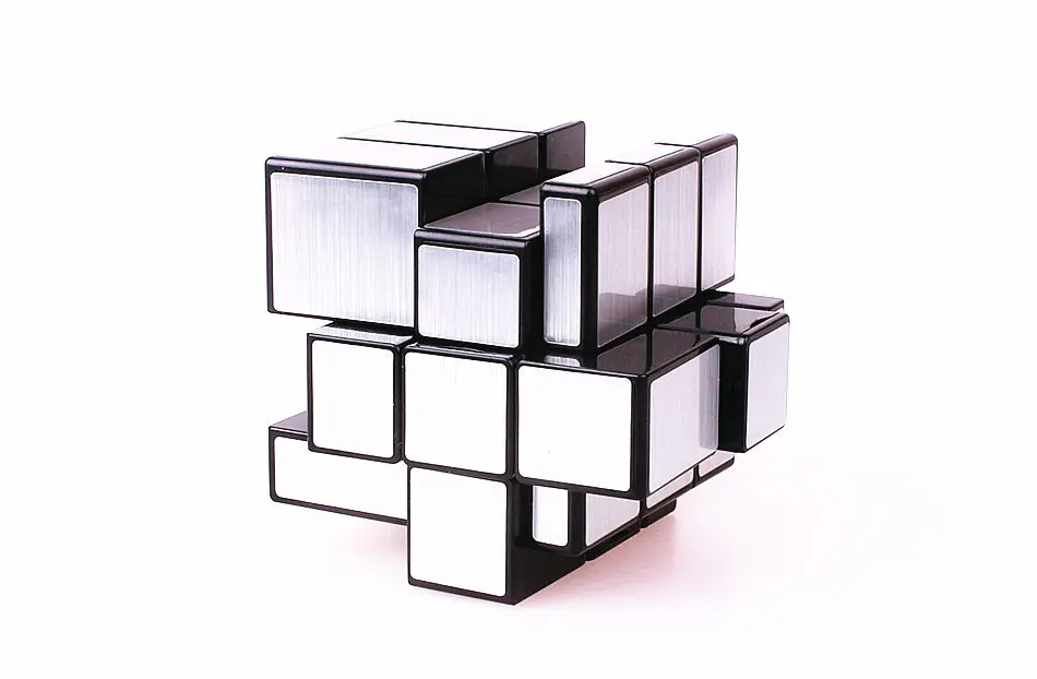 QIYI зеркальный куб 3x3x3, волшебный Скорость кубические серебряные золотистые наклейки профессиональный куб головоломка игрушки для детей зеркало блоки