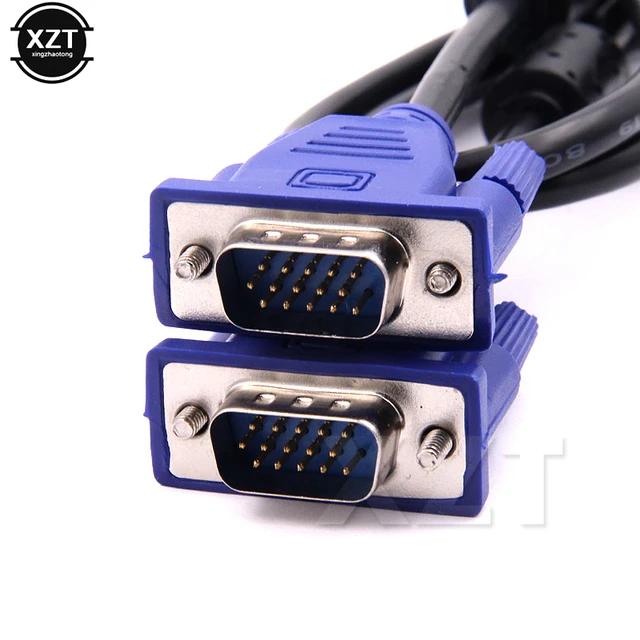 Monitor de ordenador de 1,3 M, Cable VGA a VGA con HDB15 macho a HD 15  conector macho para PC, proyector, adaptador de TV, convertidor - AliExpress