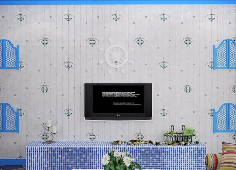 Beibehang детская комната нетканые обои Средиземное море плотная 3D обои фоновые настенные предметы декора для дома из бумаги papel де parede