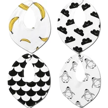 VD-128 Лидер продаж детские нагрудники мультипликационные детские нагрудники Детские отрыжка ткань полотенца новая одежда детская аксессуары Высокое качество 4 шт