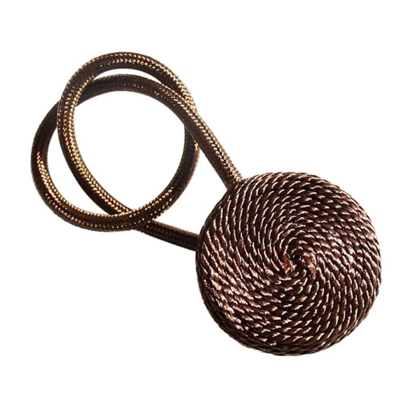 Durable Magnetic Curtain Tiebacks Tie Backs Non-toxic Braided Round Curtain Buckles Holder Home Garden Supplies