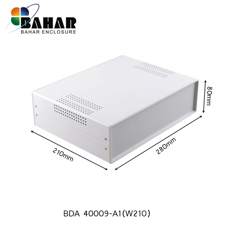 

Iron junction box custom desktop enclosure Iron electronic project box 280*80*210mm housing pcb diy design instrument case