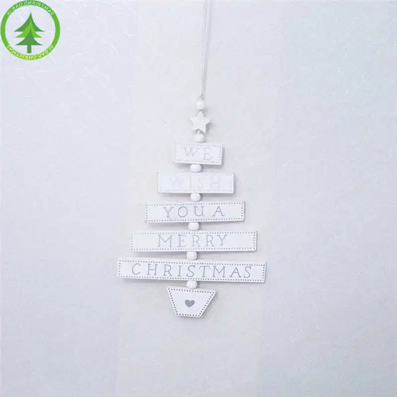 1PCS Merry Christmas Wooden Pendants Ornaments Kid Gift Xmas Tree Ornament Wood Crafts For Christmas Party Decoration #2o24#f (4)